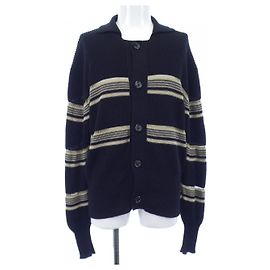 Autre Marque Shoop Wollstrickjacke Schwarz Beige