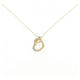 Autre Marque Collar de Corazón de Diamante Au750 Dorado