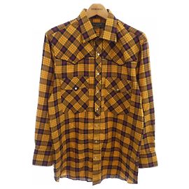 Autre Marque Camicia in cotone a quadri Gabriele Pasini Nero Rosso Giallo