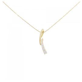 Autre Marque Collana con Diamanti Au750 D'oro