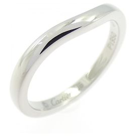 Cartier Ballerina Platinum Ring Size 46 Silvery