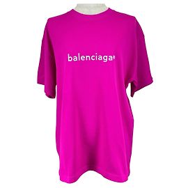 Camiseta de algodón Balenciaga Rosa