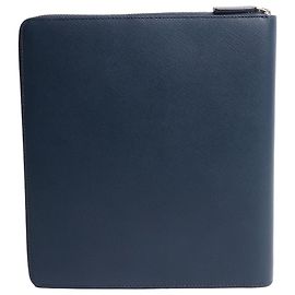 Autre Marque Blue Sartorial leather notebook Blue