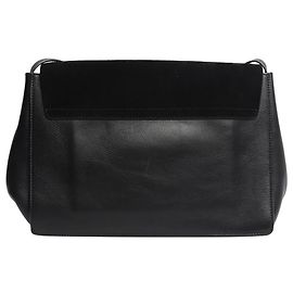 Chloé Sac en cuir suédé noir Faye Noir