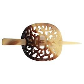 Hermès Brown hair pin Brown