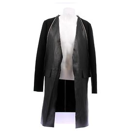 Givenchy Giacca in pelle nera e shearling Nero