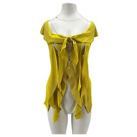 Plein Sud Yellow Viscose Top Yellow