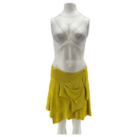 Jupe jaune en viscose Plein Sud Jaune