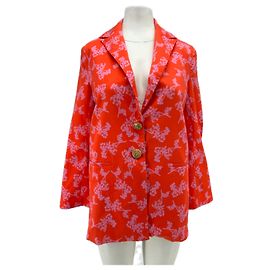 Autre Marque Veste en coton imprimée rose RHIZA PARIS Taille 36 Rose
