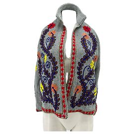 Autre Marque Chaqueta reversible bordada Multicolor