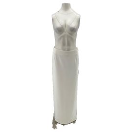 Jupe longue blanche Emanuel Ungaro Blanc