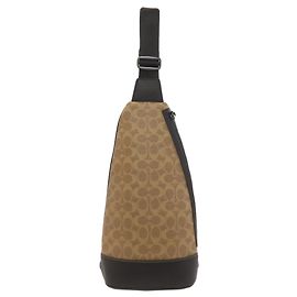 Coach CY801 Dominique Sling Pack Marron Noir