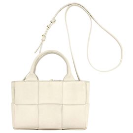 Bottega Veneta Candy Arco 2-Way Handbag White