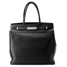 Sac cabas Manhattan en cuir Yves Saint Laurent Noir