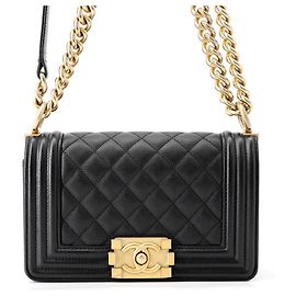 Borsa Chanel Boy Small Matelassé Nera Nero