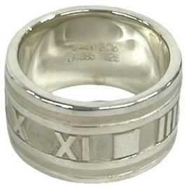 Tiffany & Co. Vintage Atlas Wide Band Ring Silber