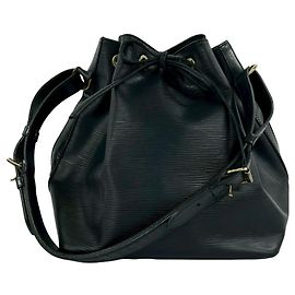 Sac Louis Vuitton Vintage Petit Noé en cuir Epi Noir
