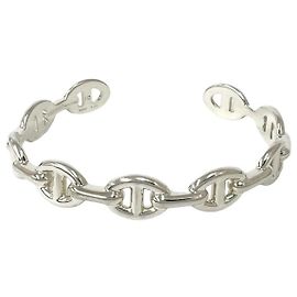 Hermès Hermes Enchainée Bangle in Silver 925 Silvery