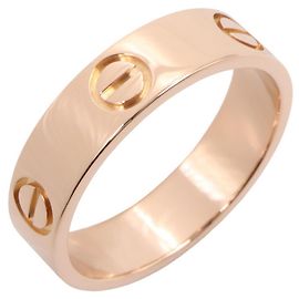 Cartier Love Ring in 18K Pink Gold Golden