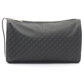 Loewe Anagram Second Bag Clutch Handbag Black Green