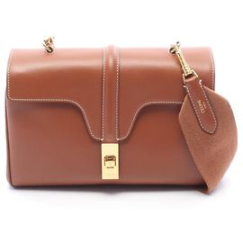 Céline Borsa a tracolla Celine Teen Soft 16 in pelle Marrone