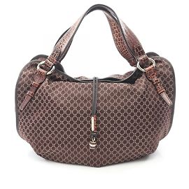 Céline Celine Bittersweet Macadam Embossed Handbag Brown