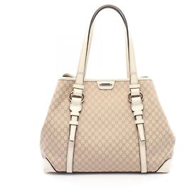 Céline Sac cabas Celine Macadam Beige Écru