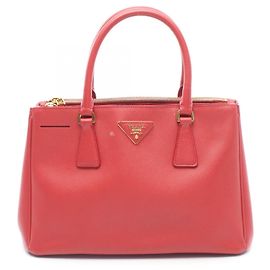 Bolsa Prada Galleria em couro vermelho Vermelho
