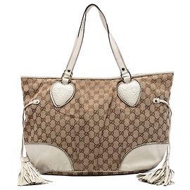 Gucci Beige Large GG Canvas Tribeca Tote Other