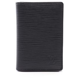 Louis Vuitton Epi Leather Card Case Black