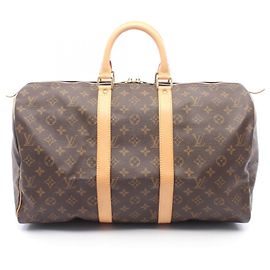 Bolsa Boston Louis Vuitton Keepall 45 Monogram Marrom