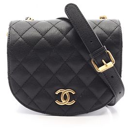 Borsa a tracolla Chanel Matelassé Small Flap Nero