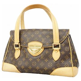 Borsa Louis Vuitton Monogram Beverly GM Marrone