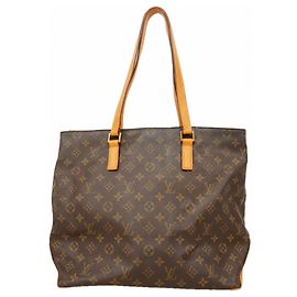 Sac cabas Louis Vuitton Monogram Cabas Mezzo Marron