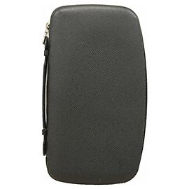 Louis Vuitton Taiga Organizer Atoll Long Wallet Grey