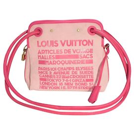 Louis Vuitton That's Love Bolsa de Ombro Canvas Rosa Cruise 2005 Rosa Bege
