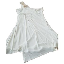 Vestido blanco de mujer Versus Versace con detalles de strass Blanco