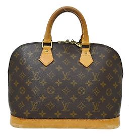 Louis Vuitton Alma Handbag Monogram Canvas PM Brown