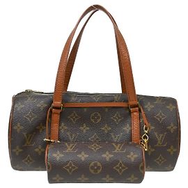 Louis Vuitton Papillon Handbag Monogram Canvas 30 Brown