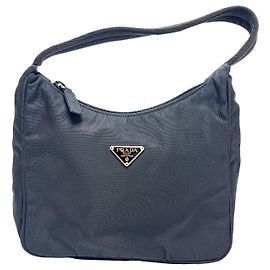 Borsa Hobo Prada MV515 Triangle Logo Nero