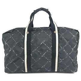 Sac Boston Chanel Old Travel Line Noir Blanc