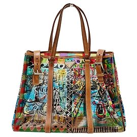 Sac cabas Prada PRADA avec imprimé vénitien Multicolore