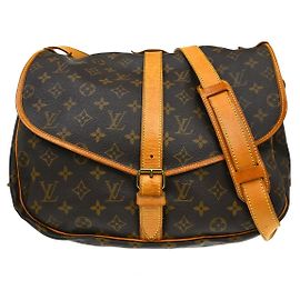 Louis Vuitton Saumur Monogram Canvas 35 Marrone