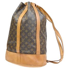 Louis Vuitton Randonnee Backpack Monogram Canvas GM Brown