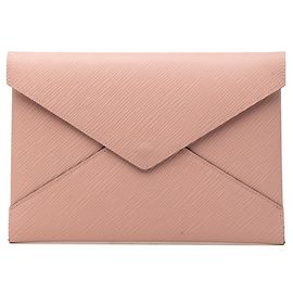Set da 3 pezzi Louis Vuitton Epi Pochette Kirigami Rosa Rosso Bordò