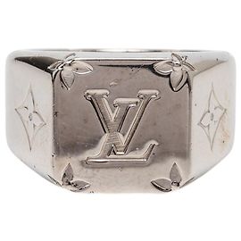 Anello Sigillo Monogram Louis Vuitton Argento