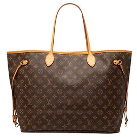 Sac cabas Louis Vuitton Monogram Neverfull GM Marron