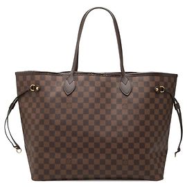 Sac cabas Louis Vuitton Damier Neverfull GM Marron
