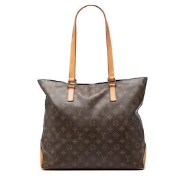 Borsa a tracolla Louis Vuitton Monogram Cabas Mezzo Marrone