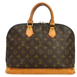 Louis Vuitton Alma Handbag Monogram Canvas PM Brown
